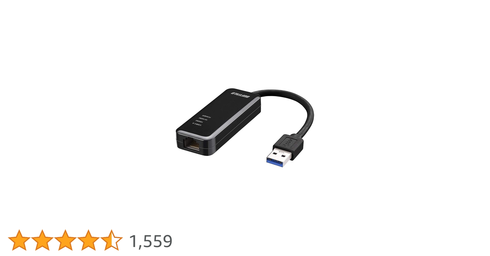 Amazon.co.jp: BUFFALO 有線LANアダプター LUA4-U3-AGTE-BK ブラック